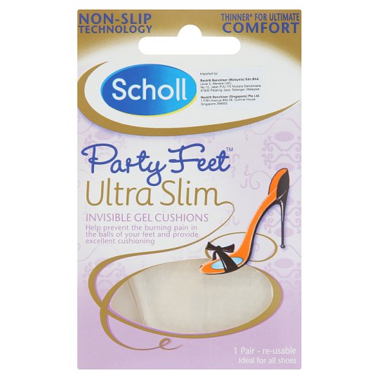 Party Feet Ultra Slim Invisible Gel Cushions 1 Pair