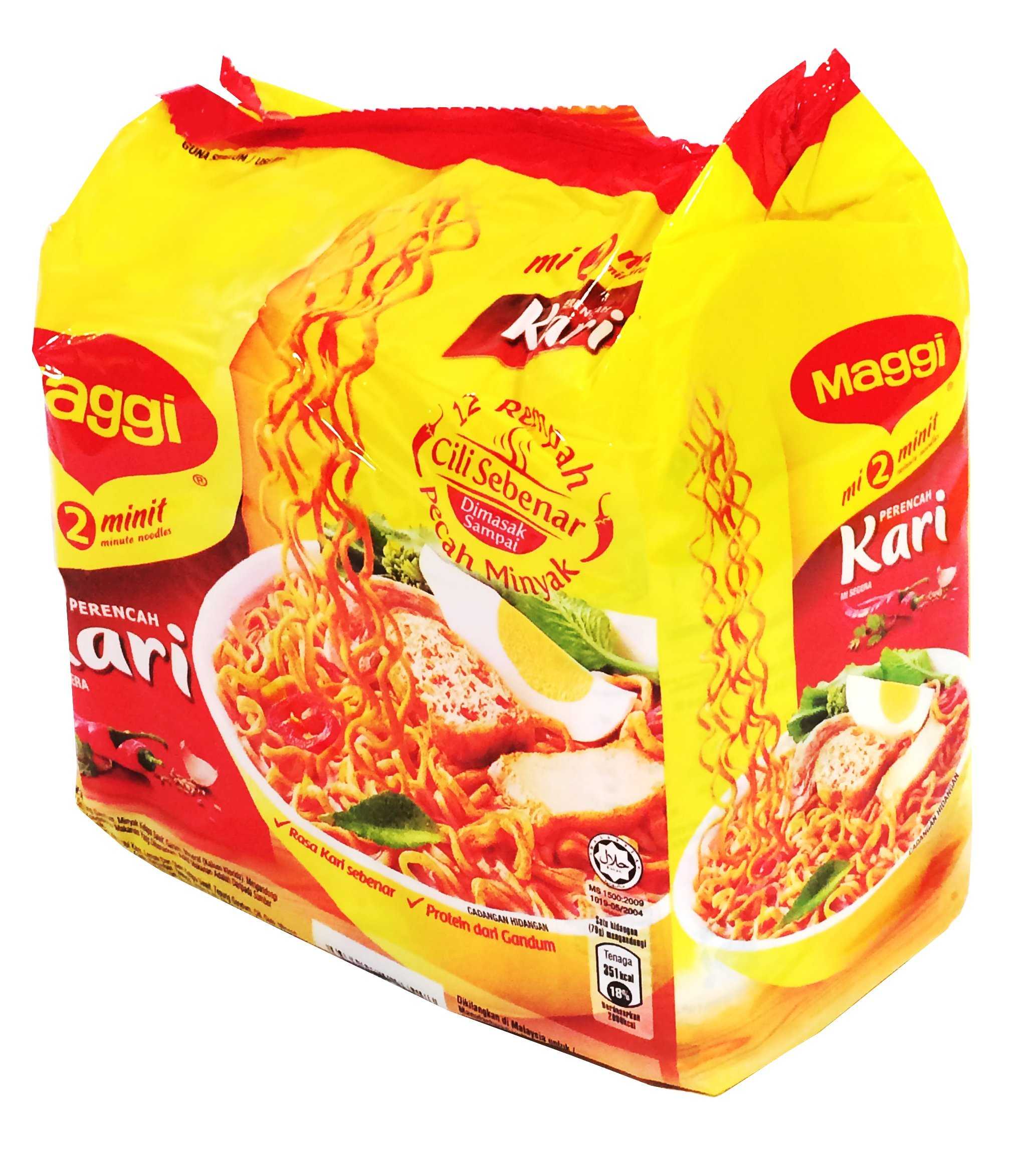 Curry Flavour Instant Noodles 5 x