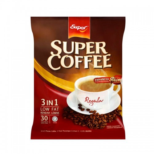 Super Coffee 3 In 1 Regular (30 Sachet x 20G)